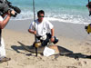 Jimmy Hancock with a blacktip shark caught during the 2009 Blacktip Challenge shark fishing tournament in Florida