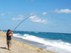 William Fundora fighting a blacktip shark during the 2009 Blacktip Challenge shark fishing tournament in Florida