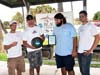 CJ Floyd won the largest fish category with a massive roughtail stingray caught during the 2012 Blacktip Challenge shark fishing tournament in Florida