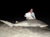 A huge bull shark caught by JD Fagan during the 2013 Blacktip Challenge shark fishing tournament in Florida