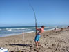 Shawn Ramsey fighting a shark during the 2014 Blacktip Challenge shark fishing tournament in Florida