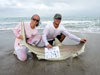 Blacktip shark caught by Mike from Team Infinity during the 2014 Blacktip Challenge shark fishing tournament in Florida