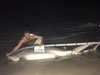 Ray with a massive bull shark caught during the 2014 Blacktip Challenge shark fishing tournament in Florida