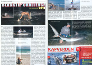 Global Angler Magazine article about the 2011 Blacktip Challenge
