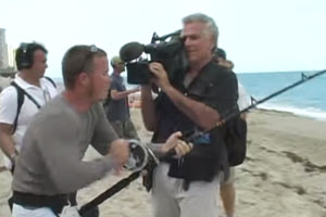 Screenshot from the SpiegelTV episode about the 2009 Blacktip Challenge